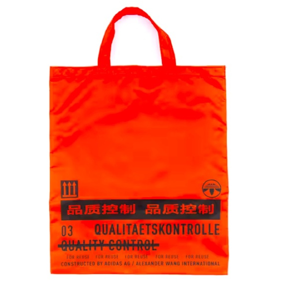 ALEXANDER WANG X ADIDAS Red Orange Nylon Unisex Shopper Tote